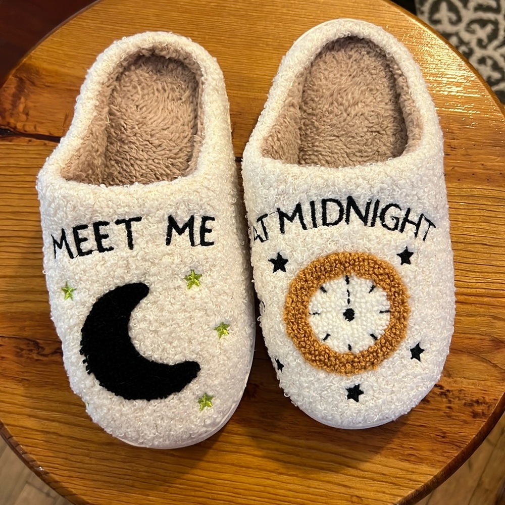 Taylor Swift Style Slippers (NWOT) Size 6